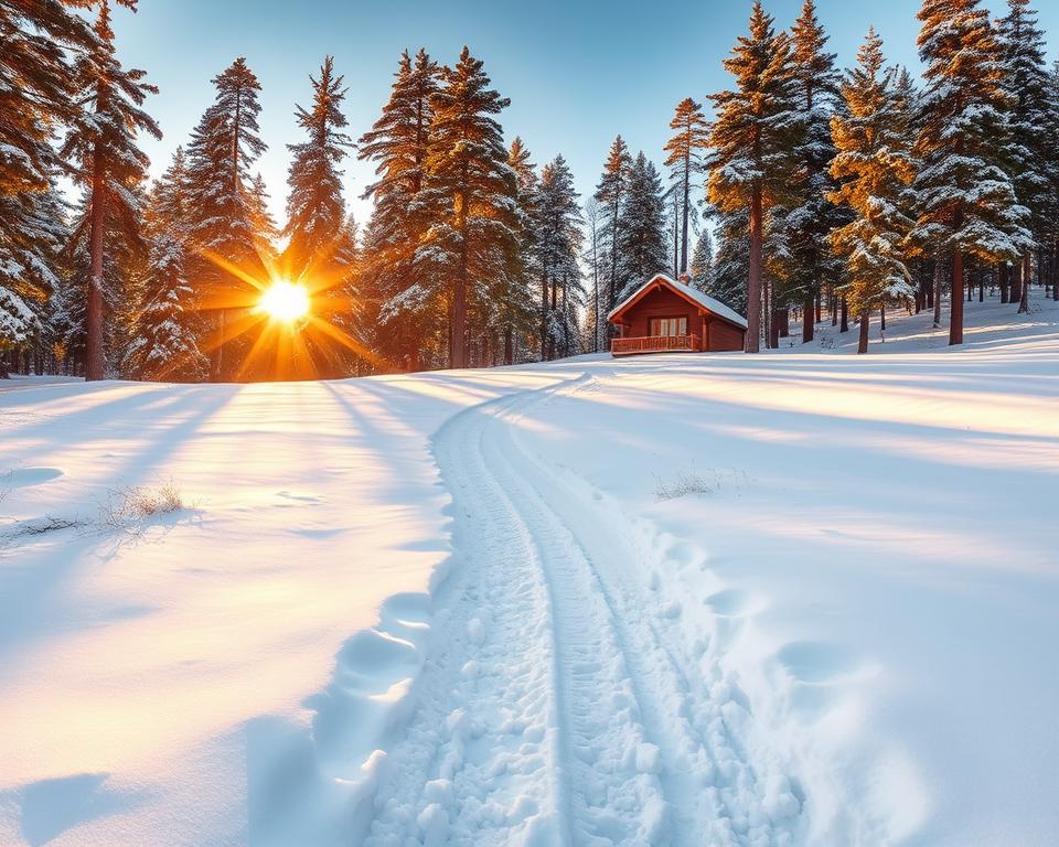 Anreise Rovaniemi Winterlandschaft
