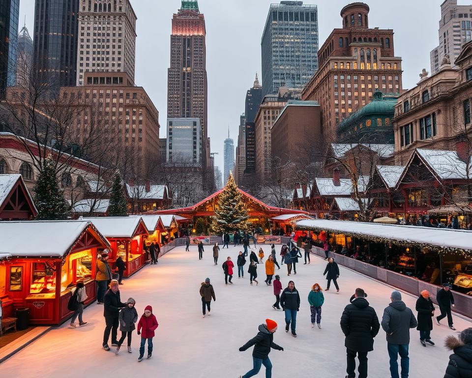 Bryant Park Weihnachtsmarkt New York
