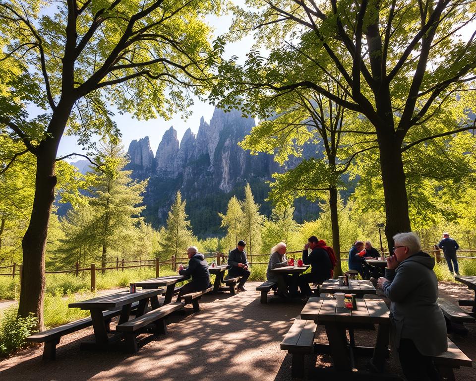 Rastplätze Bastei-Wanderung