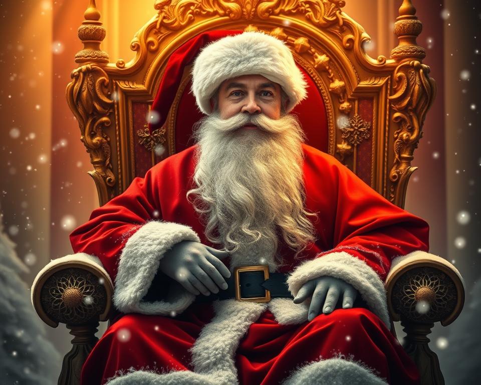 Transformation des Weihnachtsmanns