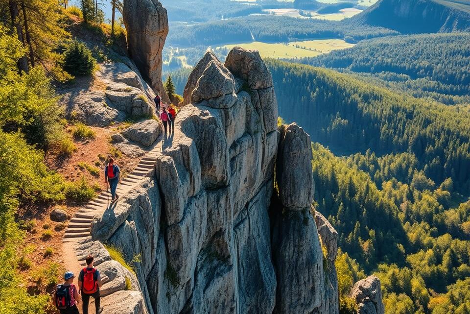 leichte wanderung zur bastei