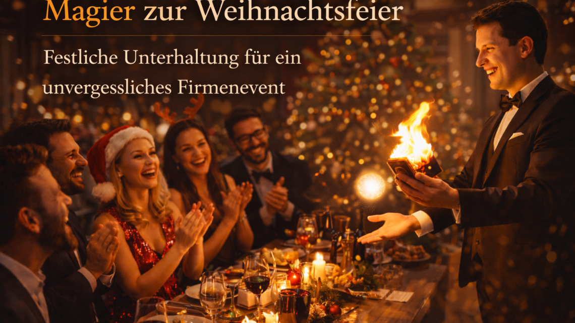 Magier zur Weihnachtsfeier